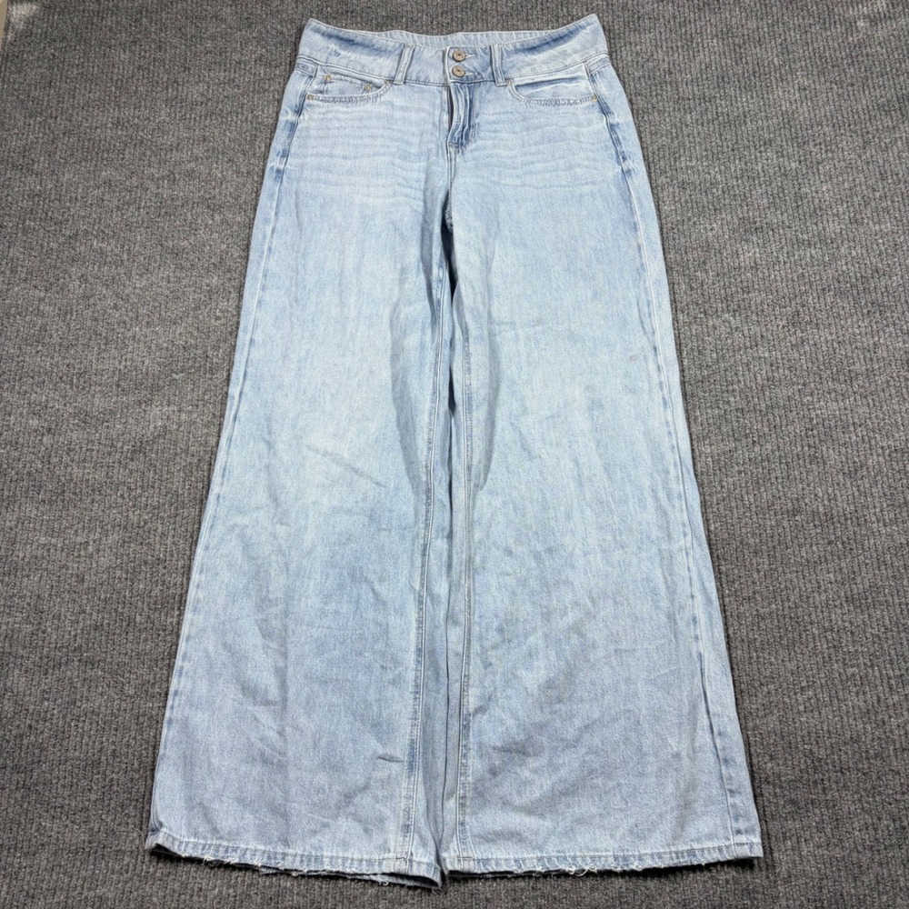 Rewash Brand Jeans Womens 7/28 High Rise Wide Leg Jeans Light Wash Denim